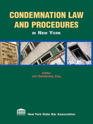 cover image of Condemnation Law and Procedures in New York